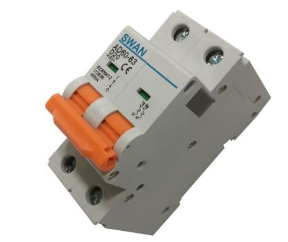 Picture of CIRCUIT BREAKER 6KA D CURVE 2P 63A